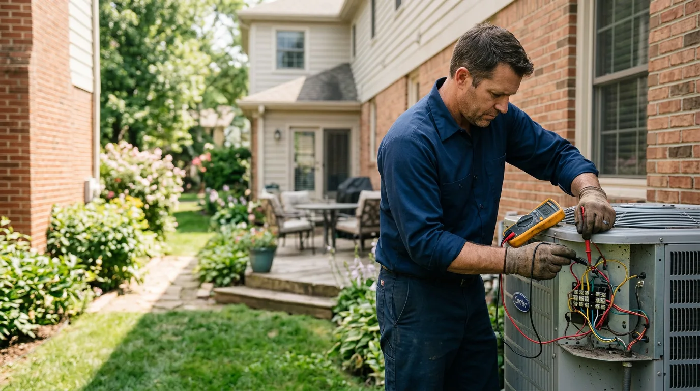 HVAC technician working near Storm Lake, IA